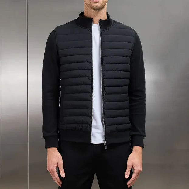 Lightweight Knit Stand Collar Jacket